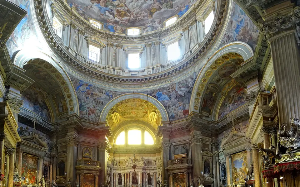 The Royal Chapel of the Treasure of San Gennaro in the Cathedral, next to the museum hosting the exhibition.