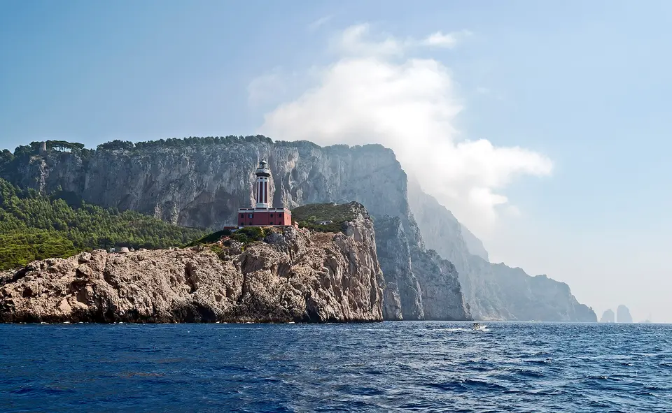The Punta Carena lighthouse in Anacapri.